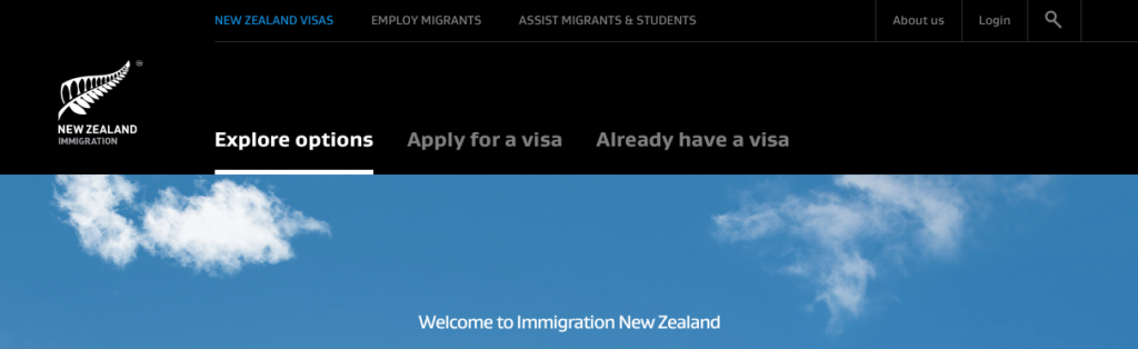 новый вид сайта новозеландской иммиграции